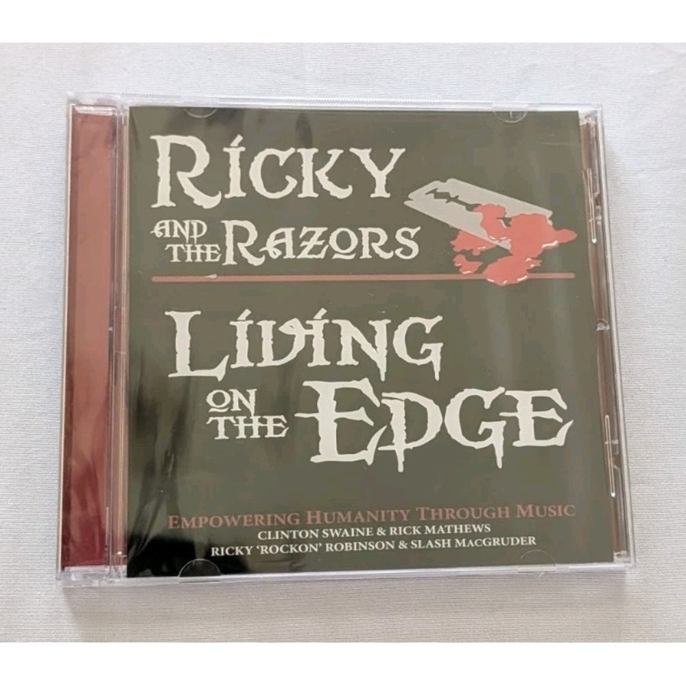 RICKY AND THE RAZORS CD LIVING ON THE EDGE BRAND NEW SEALED